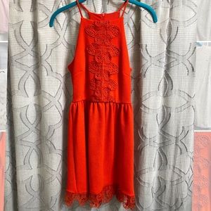 Red stretchy boutique dress. XS. Never worn.